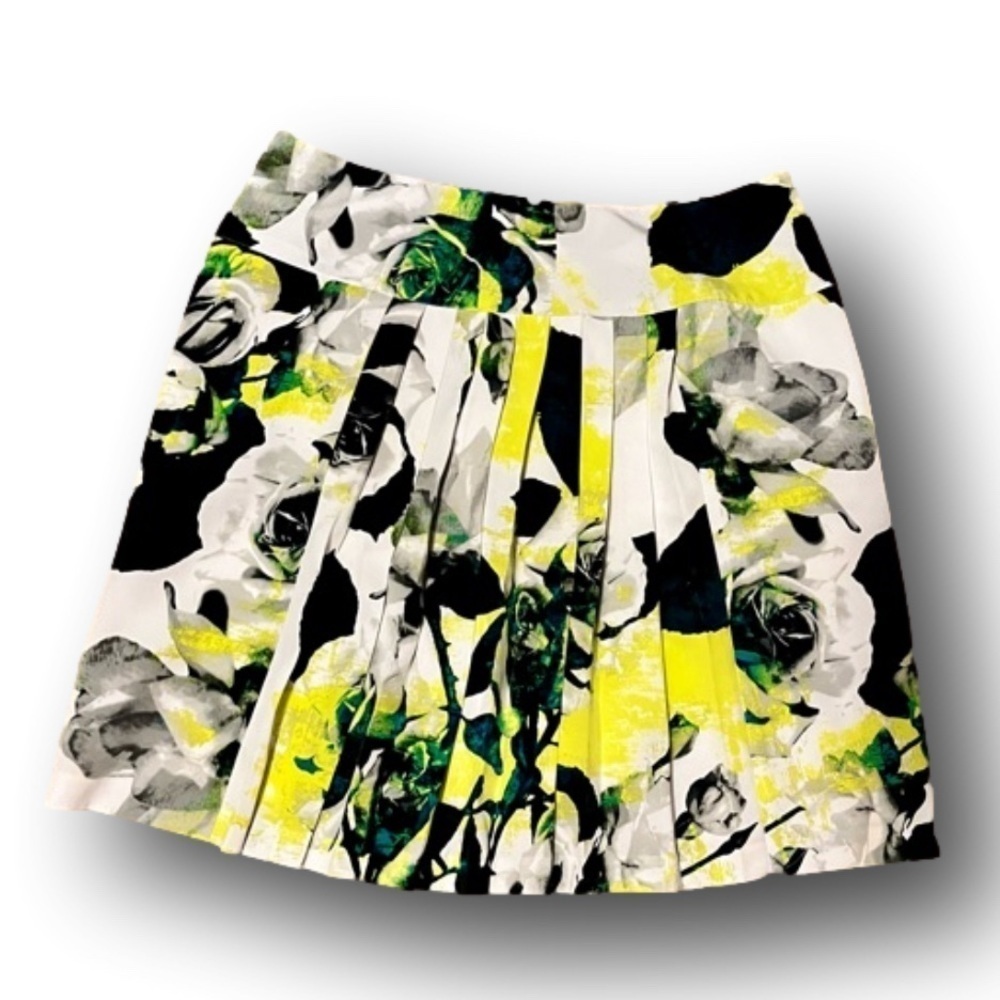 Worthington front pleats lines skirt